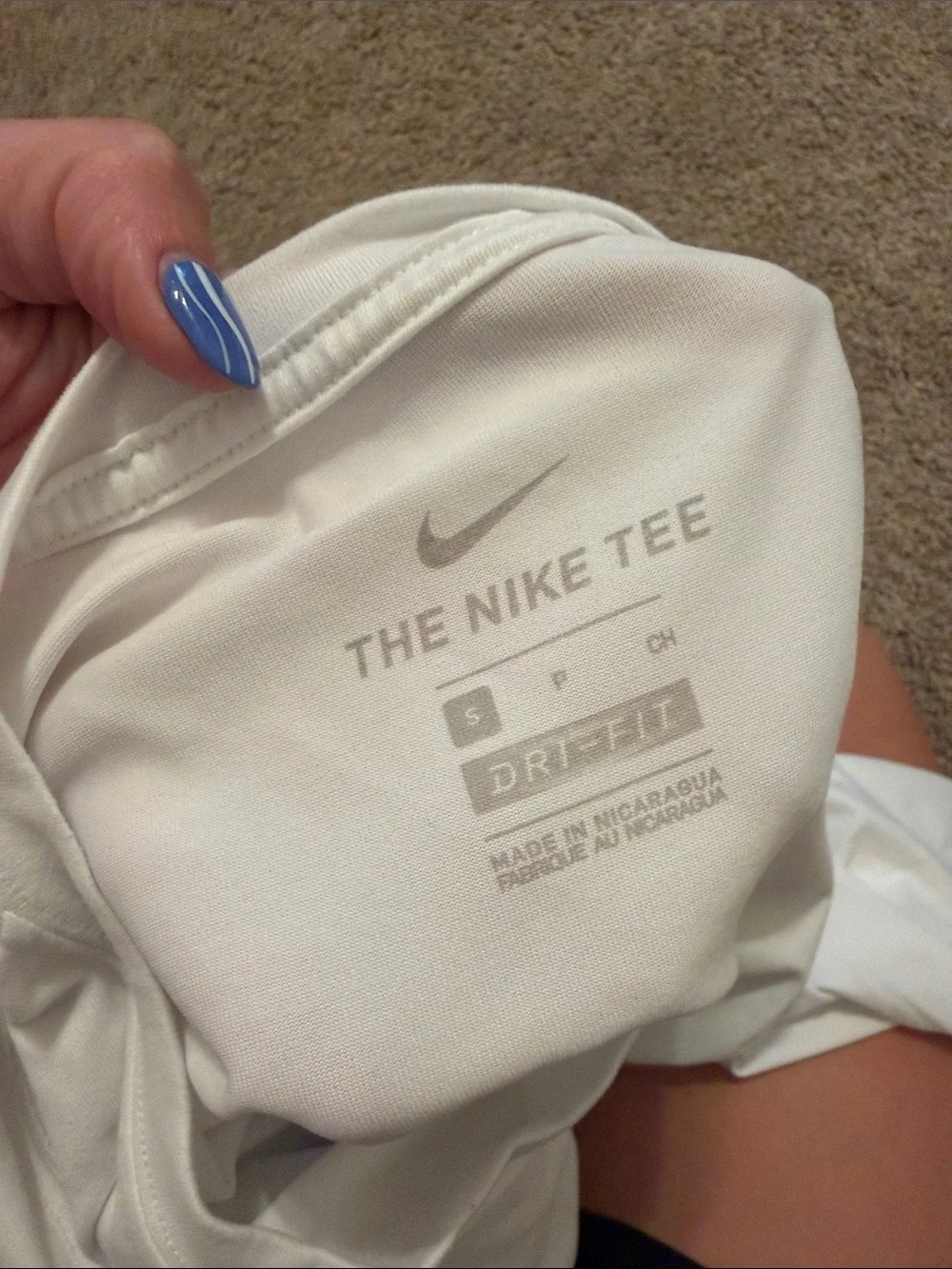 Nike white worn